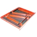 40 Tool SPACE SAVER Wrench Rail Organizers - Red - 6014