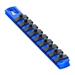 8” Socket Organizer w/Twist Lock Clips - Blue-1/4" - 8407