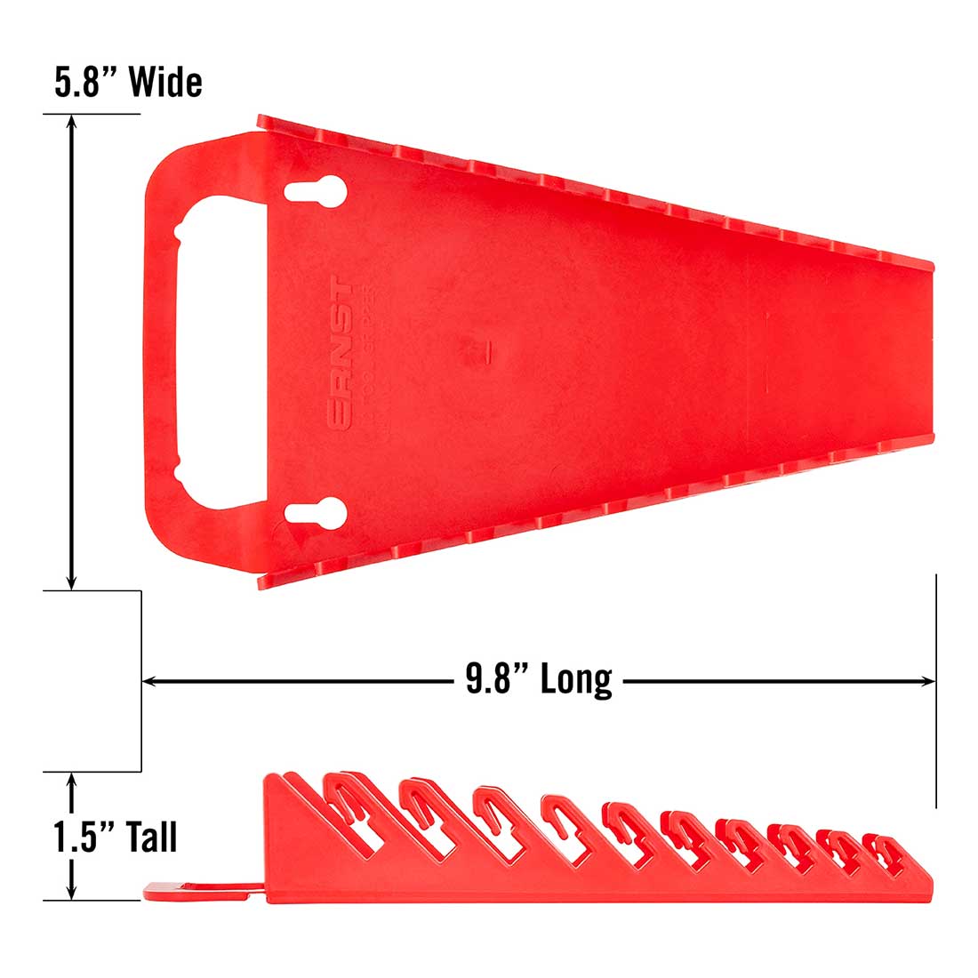 10 Tool GRIPPER Wrench Organizer-Red #5048 10 Tool GRIPPER Wrench Organizer-Red #5048