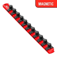 13” Magnetic Socket Organizer w/Twist Lock Clips - Red-1/2" socket holders organizers, best socket organizer, socket set organizer, tool box socket organizers, magnetic socket organizer, tool socket organizer, socket tray organizer, socket organization, socket rail organizer, snap on socket organizer, socket organizer diy, socket holder, magnetic socket holder, socket holders, magnetic socket holders, snap on socket holder, socket set holder, best socket holder, plastic socket holder, socket holder magnetic, socket holder rail, ernst socket rails, magnetic socket rail, socket rails, socket rail, rails socket, socket rails and clips, best socket rails, ernst socket organizer, socket storage, twist lock, twistlock, twist socket, twist socket set, socket lock, lock a socket, snap on socket set
