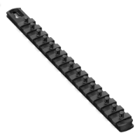 13” Socket Organizer w/Twist Lock Clips - Black-1/4" Socket Storage rail, Twist Lock Socket Holder, Tool Organizer for Sockets, black Socket Rack, Premium Socket Organizer, Ernst Tool Tray, Quick-Access Socket Organizer, High-Density Socket Storage, black Twist Lock Clips, Secure Socket Holder, Precision Tool Organization, Garage Socket Storage, Versatile Socket Rack System, Adjustable Socket Storage, Modular Socket Organizer, Ergonomic Socket Caddy, Universal Socket Holder, Ernst quarter Inch black Organizer