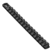 13” Socket Organizer w/Twist Lock Clips - Black-1/4" - 8423