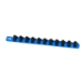 13” Socket Organizer w/Twist Lock Clips - Blue  - 