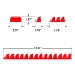 13 Tool Magnetic Modular Screwdriver Pro - Red - 5601M