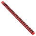 18” Socket Organizer And 22 Dura-Pro HD Clips - Red-1/4" - 8322