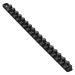 18” Socket Organizer w/Twist Lock Clips - Black-1/2" - 8422