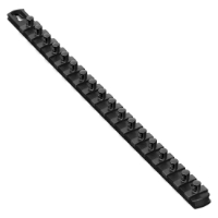 18” Socket Organizer w/Twist Lock Clips - Black-3/8" socket holders organizers, best socket organizer, socket set organizer, tool box socket organizers, magnetic socket organizer, tool socket organizer, socket tray organizer, socket organization, socket rail organizer, snap on socket organizer, socket organizer diy, socket holder, magnetic socket holder, socket holders, magnetic socket holders, snap on socket holder, socket set holder, best socket holder, plastic socket holder, socket holder magnetic, socket holder rail, ernst socket rails, magnetic socket rail, socket rails, socket rail, rails socket, socket rails and clips, best socket rails, ernst socket organizer, socket storage, twist lock, twistlock, twist socket, twist socket set, socket lock, lock a socket, snap on socket set