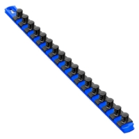18” Socket Organizer w/Twist Lock Clips - Blue-1/2" socket holders organizers, best socket organizer, socket set organizer, tool box socket organizers, magnetic socket organizer, tool socket organizer, socket tray organizer, socket organization, socket rail organizer, snap on socket organizer, socket organizer diy, socket holder, magnetic socket holder, socket holders, magnetic socket holders, snap on socket holder, socket set holder, best socket holder, plastic socket holder, socket holder magnetic, socket holder rail, ernst socket rails, magnetic socket rail, socket rails, socket rail, rails socket, socket rails and clips, best socket rails, ernst socket organizer, socket storage, twist lock, twistlock, twist socket, twist socket set, socket lock, lock a socket, snap on socket set