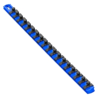 18” Socket Organizer w/Twist Lock Clips - Blue-3/8" socket holders organizers, best socket organizer, socket set organizer, tool box socket organizers, magnetic socket organizer, tool socket organizer, socket tray organizer, socket organization, socket rail organizer, snap on socket organizer, socket organizer diy, socket holder, magnetic socket holder, socket holders, magnetic socket holders, snap on socket holder, socket set holder, best socket holder, plastic socket holder, socket holder magnetic, socket holder rail, ernst socket rails, magnetic socket rail, socket rails, socket rail, rails socket, socket rails and clips, best socket rails, ernst socket organizer, socket storage, twist lock, twistlock, twist socket, twist socket set, socket lock, lock a socket, snap on socket set