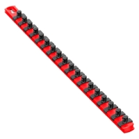 18” Socket Organizer w/Twist Lock Clips - Red-3/8" socket holders organizers, best socket organizer, socket set organizer, tool box socket organizers, magnetic socket organizer, tool socket organizer, socket tray organizer, socket organization, socket rail organizer, snap on socket organizer, socket organizer diy, socket holder, magnetic socket holder, socket holders, magnetic socket holders, snap on socket holder, socket set holder, best socket holder, plastic socket holder, socket holder magnetic, socket holder rail, ernst socket rails, magnetic socket rail, socket rails, socket rail, rails socket, socket rails and clips, best socket rails, ernst socket organizer, socket storage, twist lock, twistlock, twist socket, twist socket set, socket lock, lock a socket, snap on socket set
