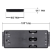 2 Rail Socket Boss® Tray 8” - Black - tray only - 8449