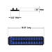 2 Rail Twist Lock Socket Boss® 13” - Blue-1/2" - 8497