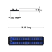 2 Rail Twist Lock Socket Boss® 13” - Blue-1/4" - 8495