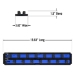 2 Rail Twist Lock Socket Boss® 18” - Blue-3/4” - 8459