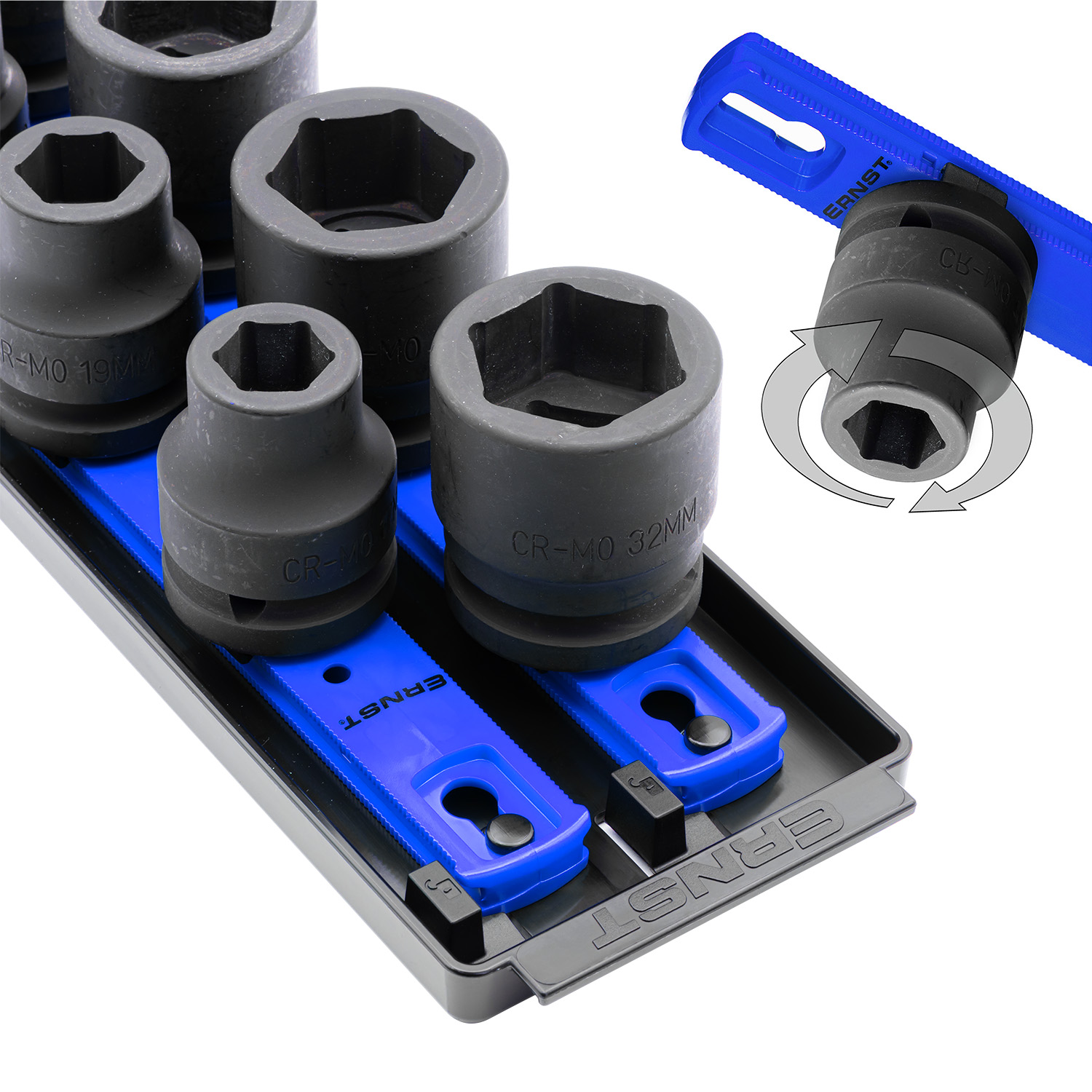 2 Rail Twist Lock Socket Boss® 18” - Blue-3/4” #8459