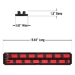 2 Rail Twist Lock Socket Boss® 18” - Red-3/4” - 8458