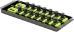 2 Rail Twist Lock Socket Boss® 8” - HIVIZ-1/2" - 8563HV
