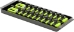 2 Rail Twist Lock Socket Boss® 8” - HIVIZ-3/8" - 8562HV