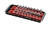 2 Rail Twist Lock Socket Boss® 8” - Red-1/4" - 8552
