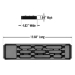 3/8” Ratchet and Extension Tray - Black - 8371