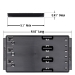 3 Rail Socket Boss® Tray 8” - Black - tray only - 8448
