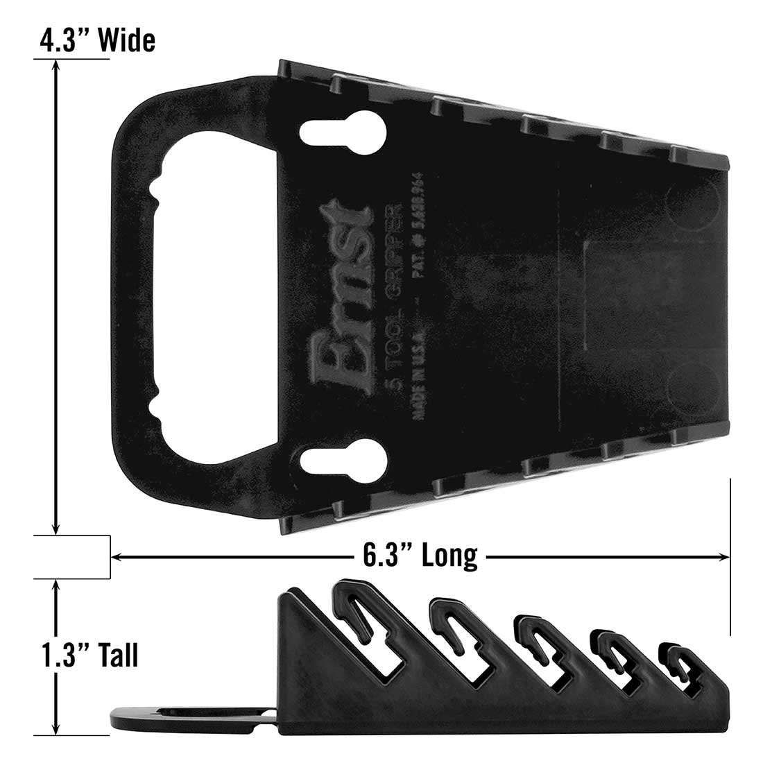 14 Tool GRIPPER Stubby Wrench Organizer-Red #5092 14 Tool GRIPPER Stubby Wrench Organizer-Red #5092