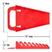 GRIPPER Wrench Organizer-Red - 8 Tool - 5046