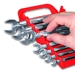 GRIPPER Wrench Organizer-Red - 11 Tool - 5086