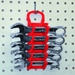 7 Tool GRIPPER Stubby Wrench Organizer-Red - 5072