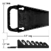 6 Tool GRIPPER Wrench Organizer-Black - 5045