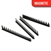 40 Tool SPACE SAVER Wrench Rail Organizers w/Magnet - Black - 6015M
