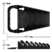 7 Tool GRIPPER Wrench Organizer-Black - 5081