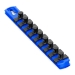 8” Socket Organizer w/Twist Lock Clips - Blue-3/8" - 8408