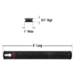 8” Universal Socket Rail -Black - 8396B