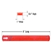 8” Universal Socket Rail - Red  - 8394B