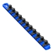 13” Socket Organizer w/Twist Lock Clips - Blue-1/2" - 8419