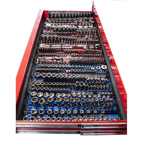 Ernst 8460HV SOCKET BOSS 3-Rail Universal Socket Tray w/ Twist-Lock Clips 