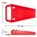 9 Tool GRIPPER Wrench Organizer-Red - 5084