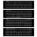 18” Magnetic Socket Organizer w/Twist Lock Clips - Black-1/4"  - 8420M