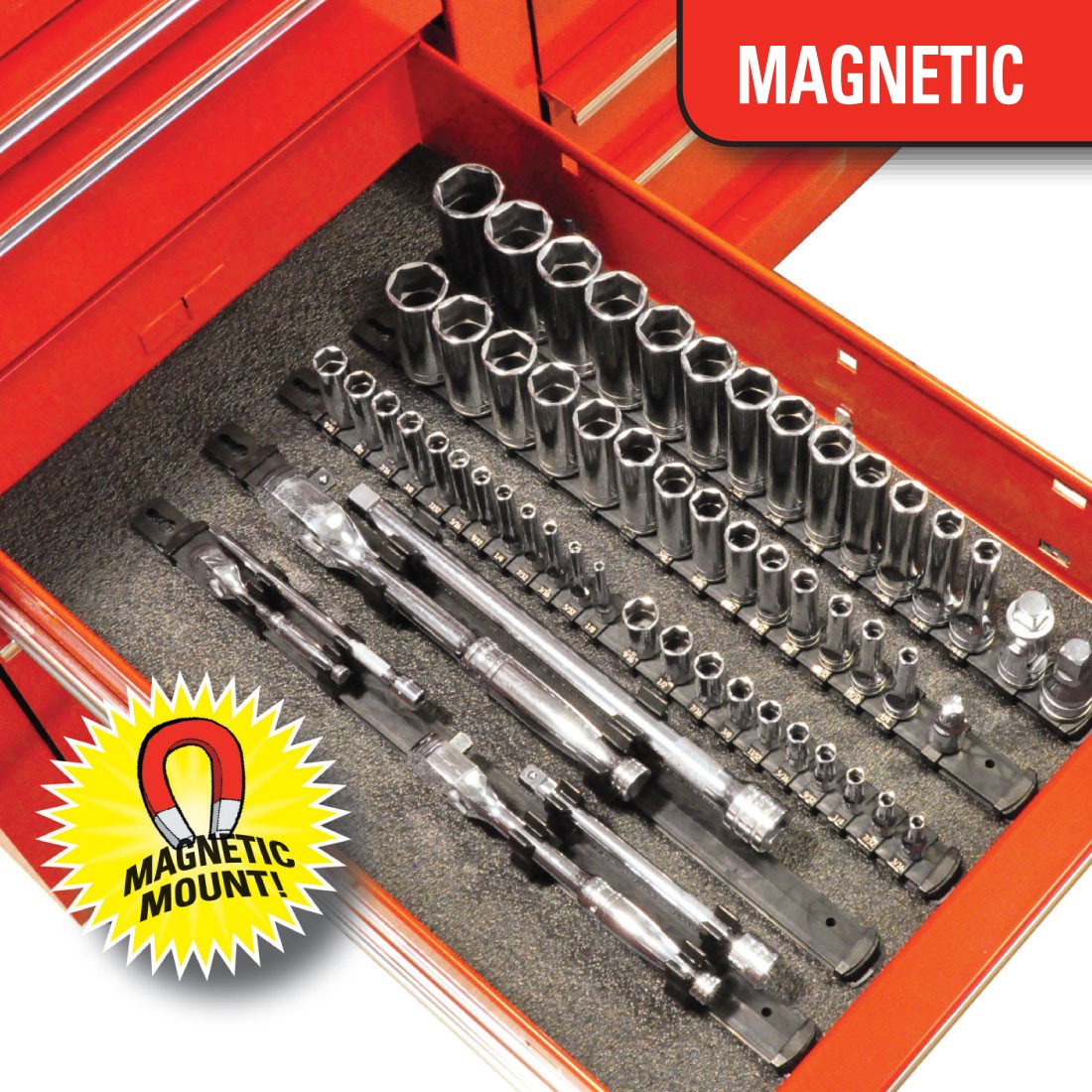 Magnetic 18” Twist Lock Pro Series Socket System - Black #8475