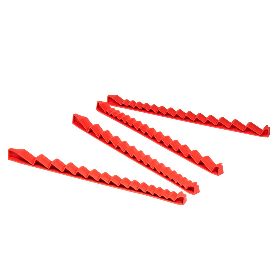 Tool Less Rails - 30 Tool 'No-Slip' Low Profile Wrench Rail Set - Red #6050